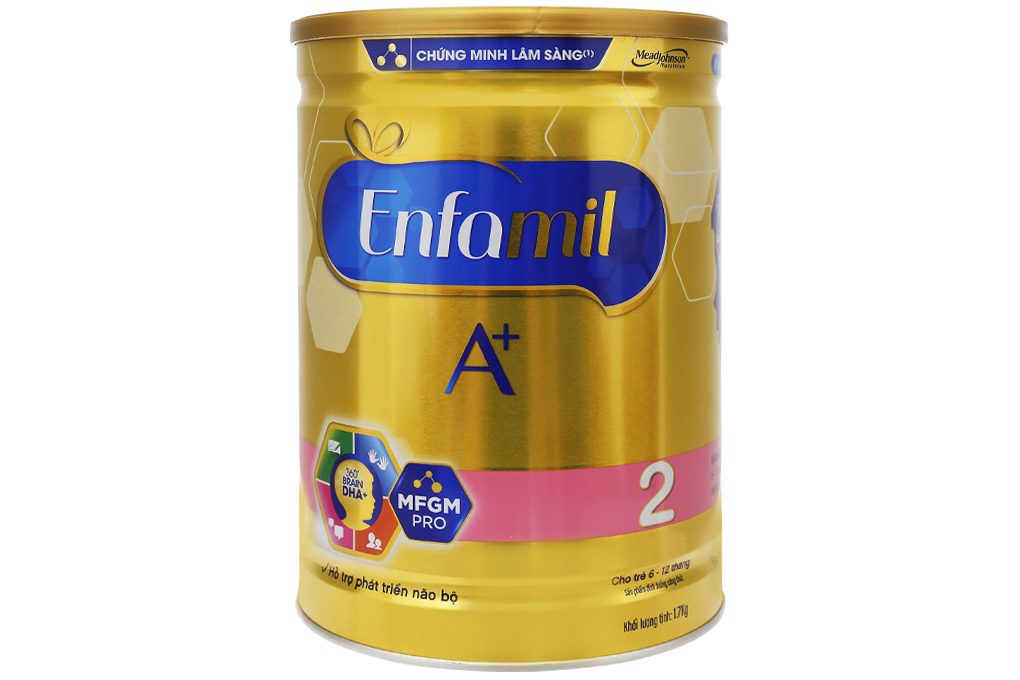 Sữa Bột Enfamil A+ 2 360° Brain DHA+ Với MFGM Pro (cho bé 6-12 tháng) 1700g