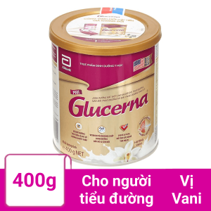 Sữa bột Glucerna vani lon 400g (cho người bệnh tiểu đường)