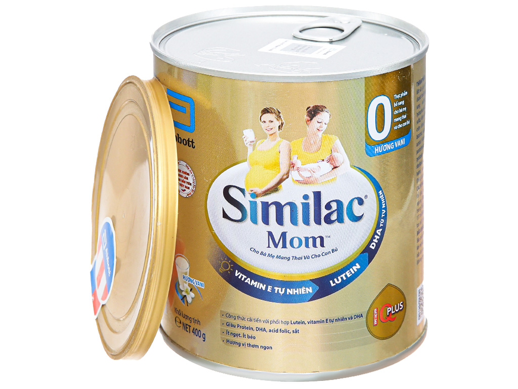 Sữa bột Abbott Similac Mom Eye-Q Plus ít béo lon 400g 11