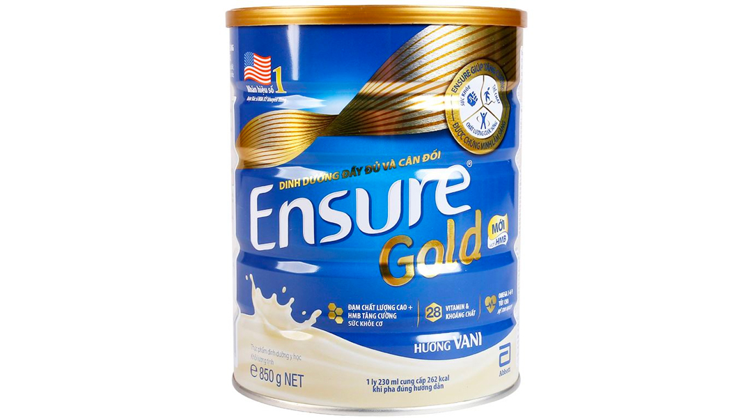 Sữa bột Ensure Gold bổ sung dinh dưỡng, tăng cường sức khỏe hương vani