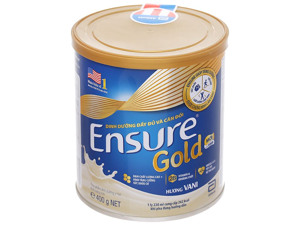 Sữa bột Ensure Gold vani lon 400g 1