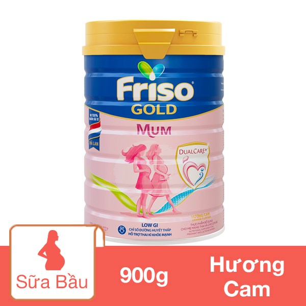 Sữa Bầu Friso Gold Mum Hương Cam 900G