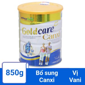 Sữa bột Wincofood GoldCare Canxi hương vani lon 850g