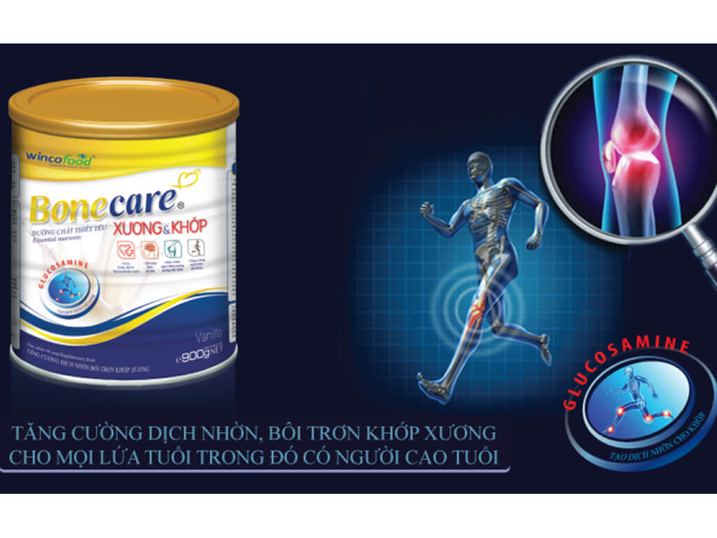 Sản phẩm sữa bột bonecare dưỡng chất cho xương và khớp 900g mới nhất, hiệu quả cao