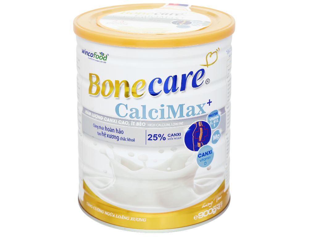 Sữa bột Wincofood Bonecare CalciMax+ hương vani lon 900g 1