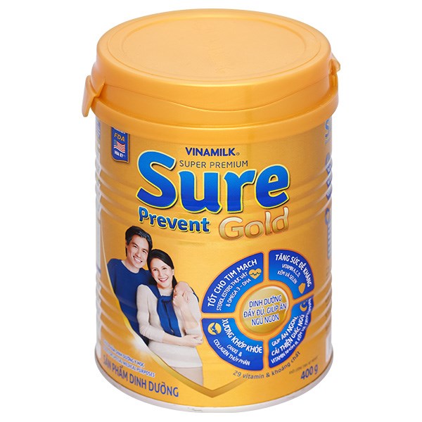 Sữa bột Sure Prevent Gold lon 400g