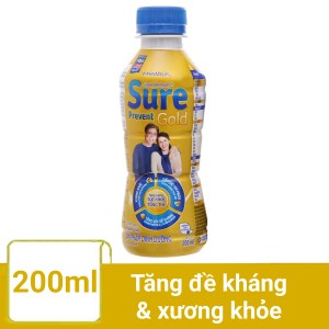 Sữa dinh dưỡng pha sẵn Vinamilk Sure Prevent Gold chai 200ml