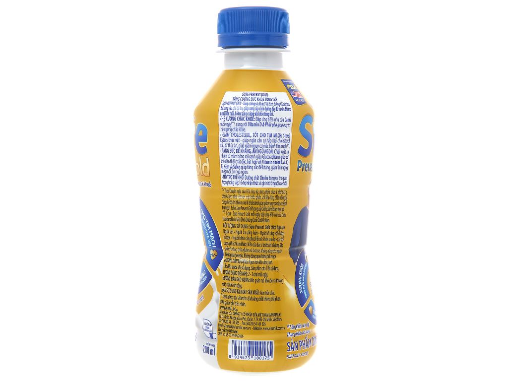 Thùng 24 chai sữa dinh dưỡng pha sẵn Vinamilk Sure Prevent Gold 200ml 5