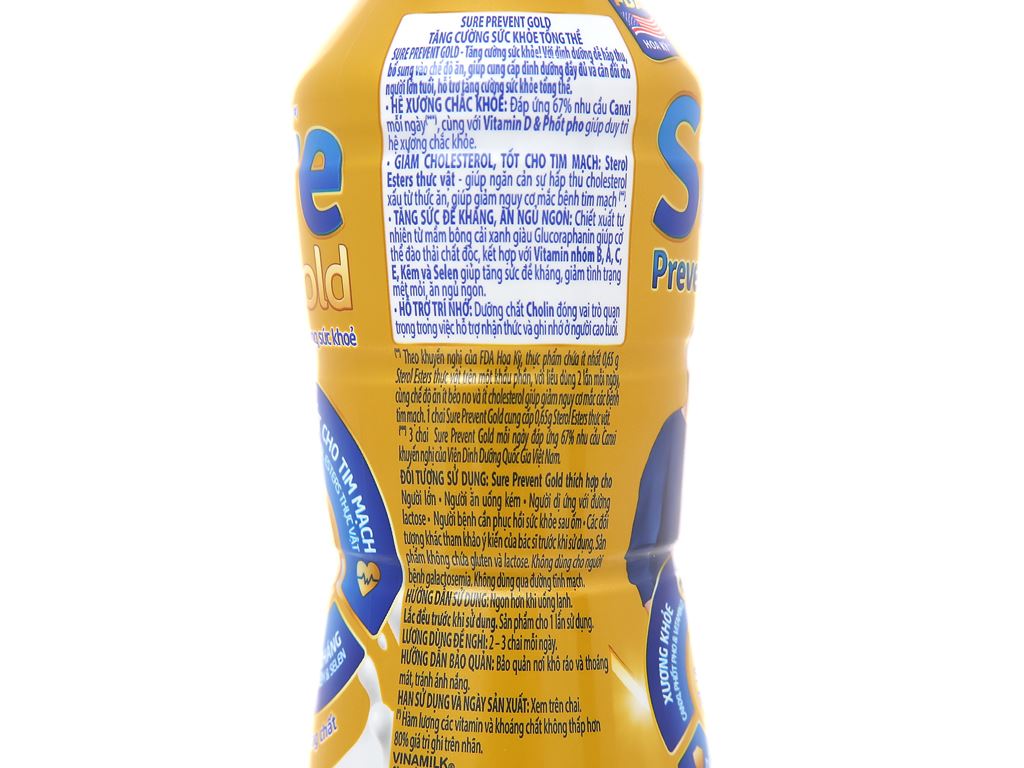 Thùng 24 chai sữa dinh dưỡng pha sẵn Vinamilk Sure Prevent Gold 200ml 9