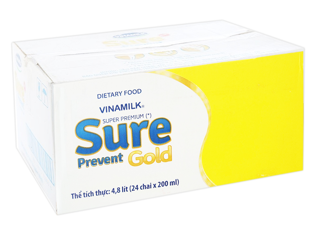 Thùng 24 chai sữa dinh dưỡng pha sẵn Vinamilk Sure Prevent Gold 200ml 1