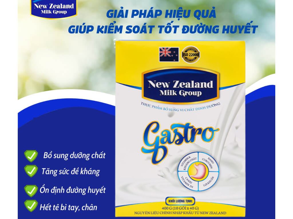 Sữa bột New Zealand Milk Gastro hộp 400g (cho người lớn) 2