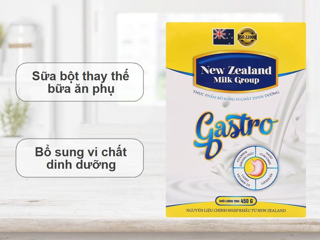 Sữa bột New Zealand Milk Gastro hộp 450g (cho người lớn) 2