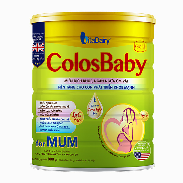 Sữa bầu Colosbaby Gold Mum hương vani 800g - AVAKids.com