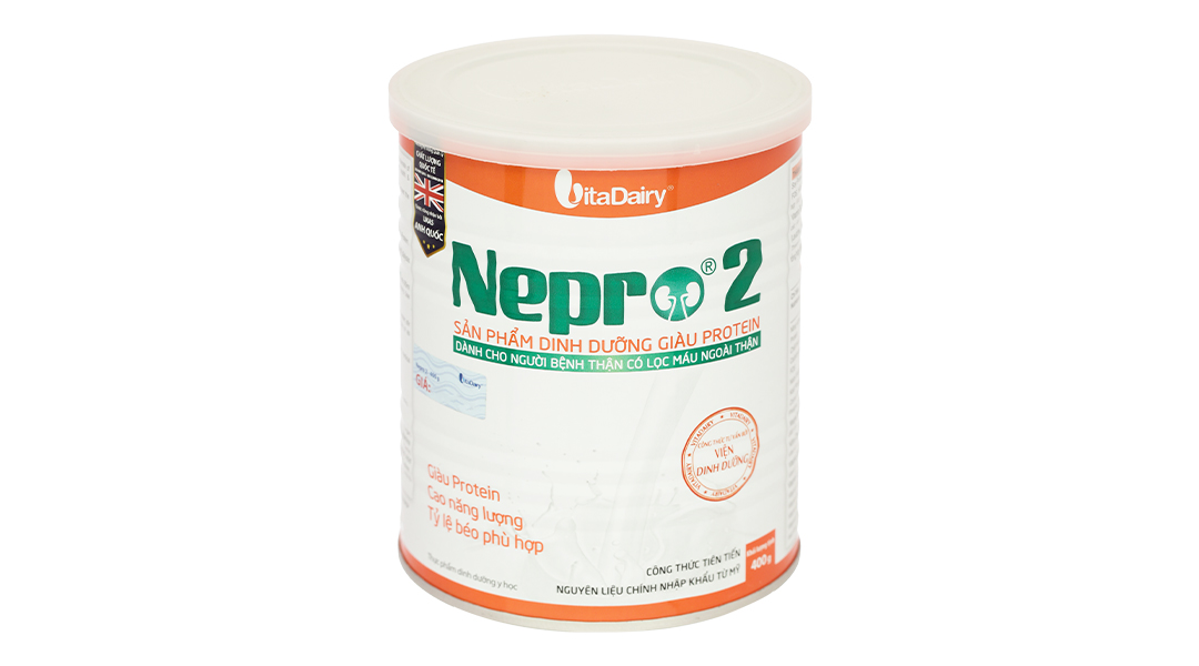 Sữa bột Nepro 2 bổ sung dinh dưỡng dành cho người bệnh thận có lọc máu