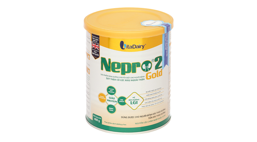 Sữa bột Nepro 2 Gold bổ sung dinh dưỡng cho người bệnh thận