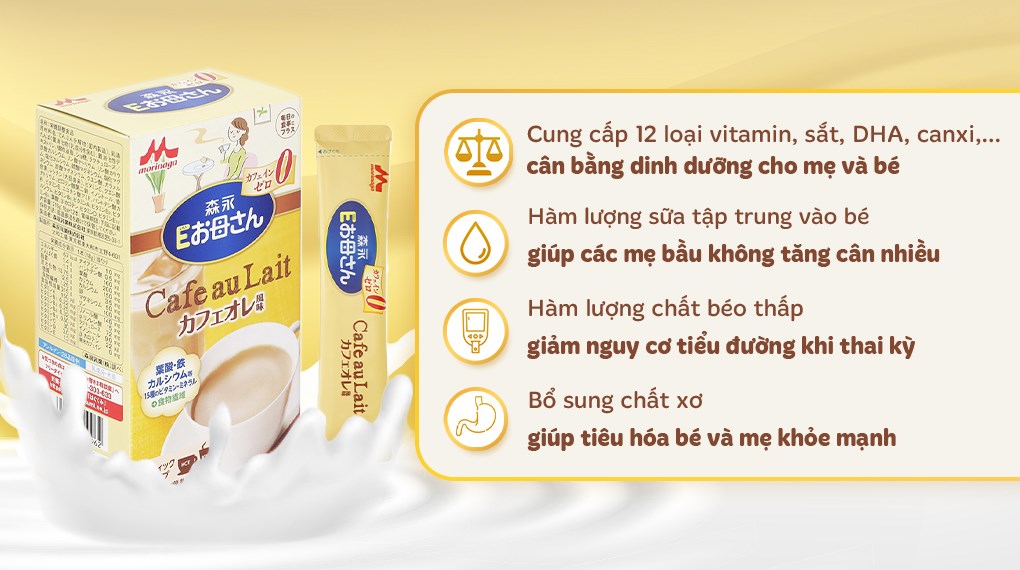 Sữa Bầu Morinaga Vị Cà Phê Hộp 216G - AVAKids.com