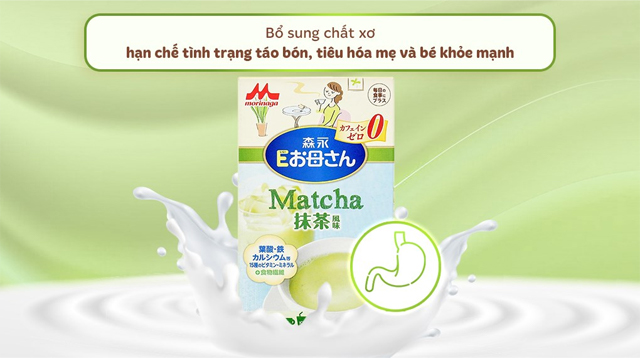 Sữa bầu Morinaga hương trà xanh 216g bổ sung chất xơ