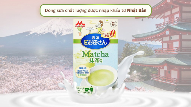 Sữa bầu Morinaga hương trà xanh 216g là dòng sữa đến từ Nhật Bản