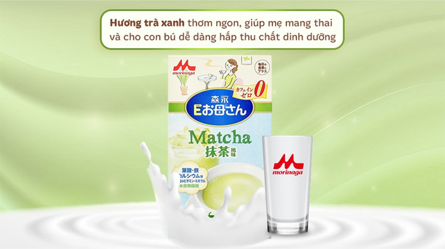 Sữa bầu Morinaga hương trà xanh 216g hương trà xanh thơm ngon