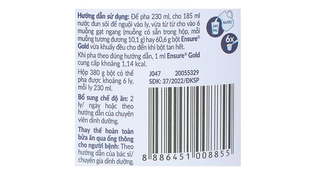 Thực phẩm dinh dưỡng y học: Ensure Gold - 23