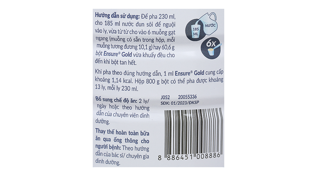Thực phẩm dinh dưỡng y học: Ensure Gold hương vani ít ngọt - 9