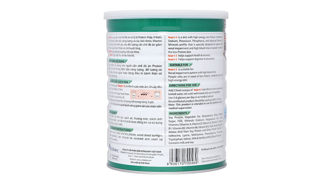 Sản phẩm dinh dưỡng giảm protein Nepro 1 - 9