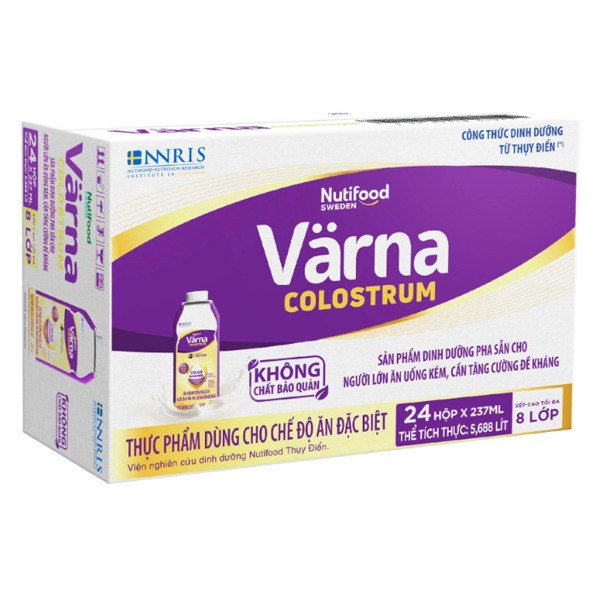 Sữa nước dinh dưỡng Varna Colostrum (24 chai x 237ml)