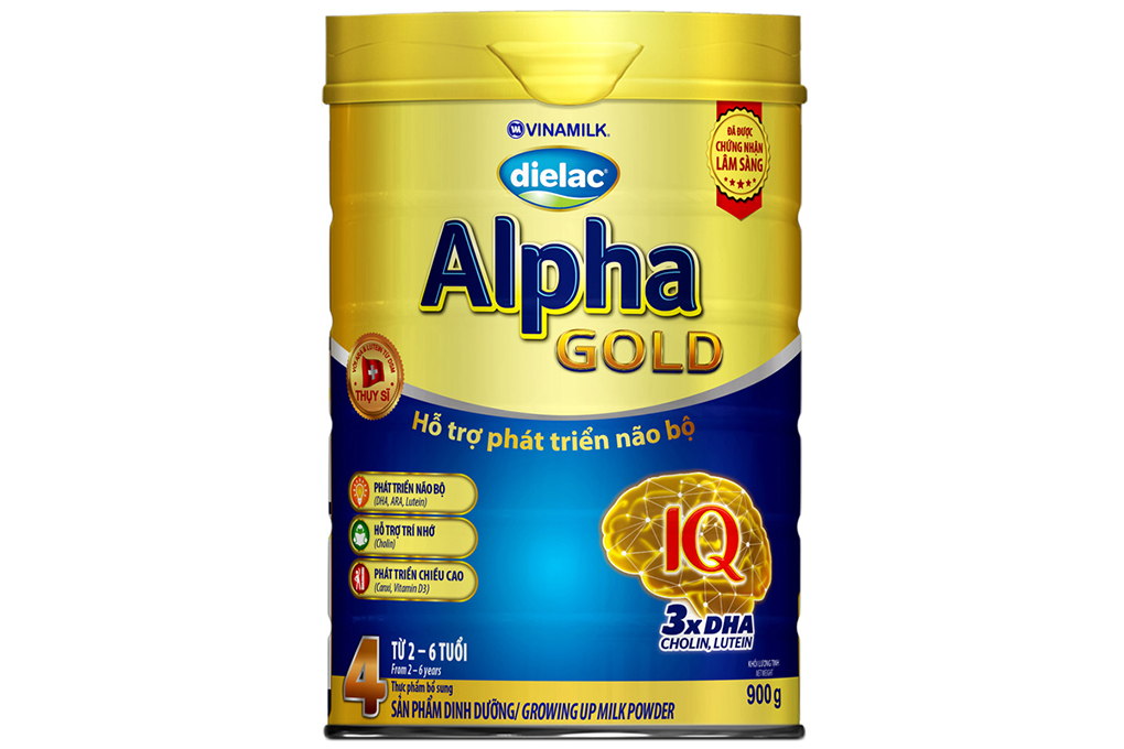 Sữa bột Dielac Alpha Gold Step 4 900g (cho bé 2-6 tuổi)