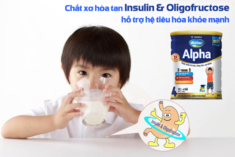 Sữa bột Dielac Alpha 4 900g (cho bé 2-6 tuổi)