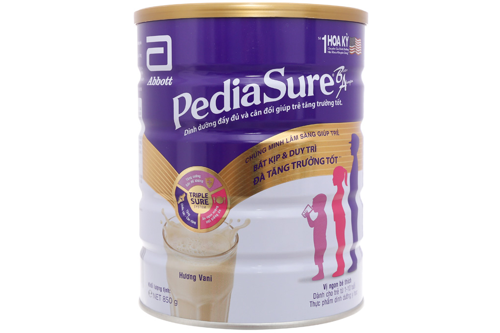 Sữa bột Abbott Pediasure 850g (cho bé từ 1-10 tuổi)