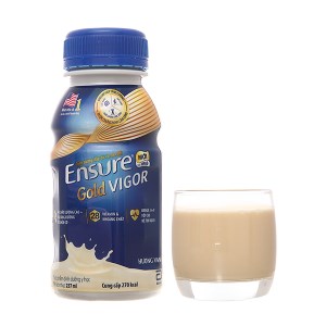 Sữa bột pha sẵn Ensure Gold Vigor vani chai 237ml
