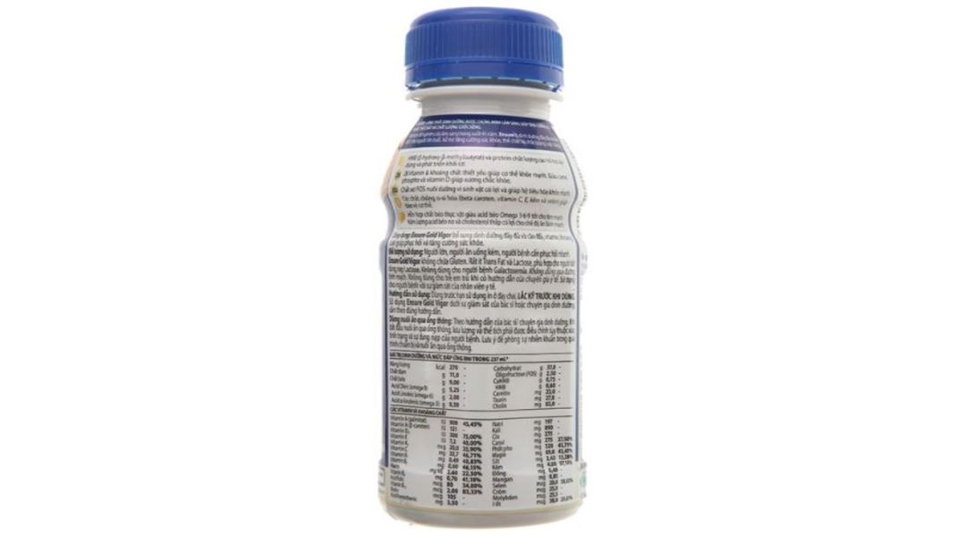 Sữa bột pha sẵn Ensure Gold Vigor bổ sung dinh dưỡng đầy đủ hương vani