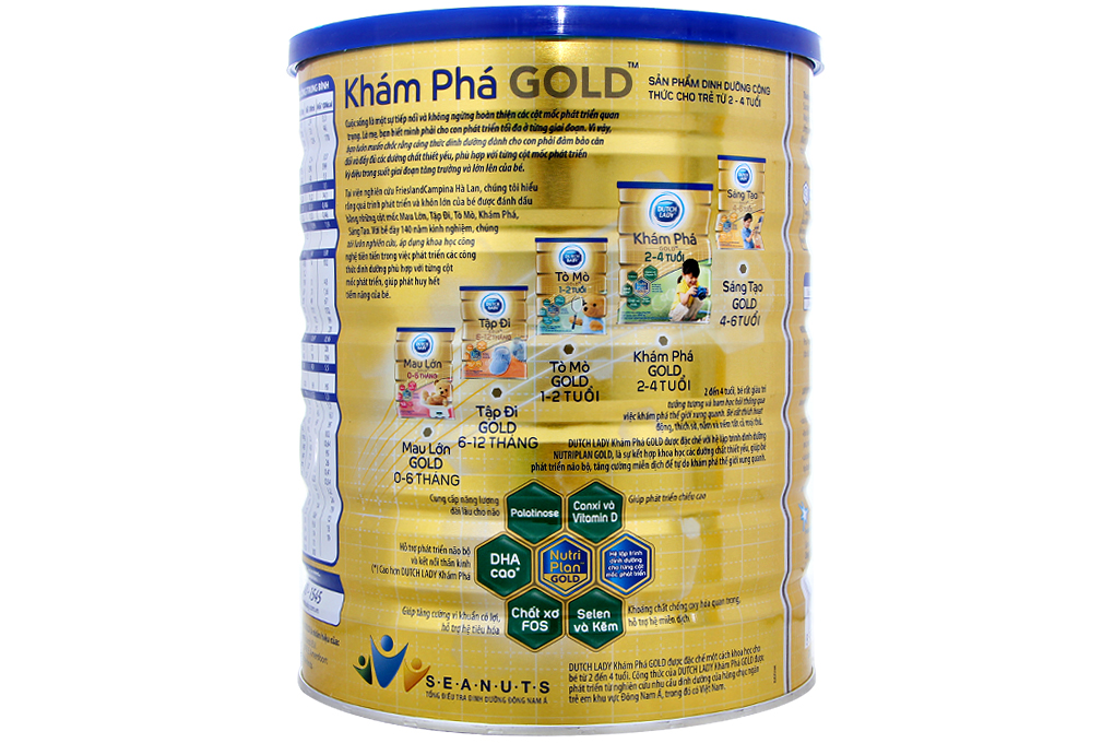 Sữa bột Dutch Lady Khám Phá Gold 1.5kg (cho bé 2-4 tuổi)