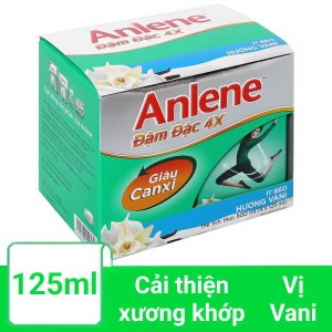 Lốc 4 hộp sữa bột pha sẵn Anlene đậm đặc 4x vani 125ml