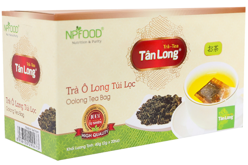 Trà Ô Long túi lọc Tân Long hộp 40g Trà Ô Long túi lọc Tân Long hộp 40g