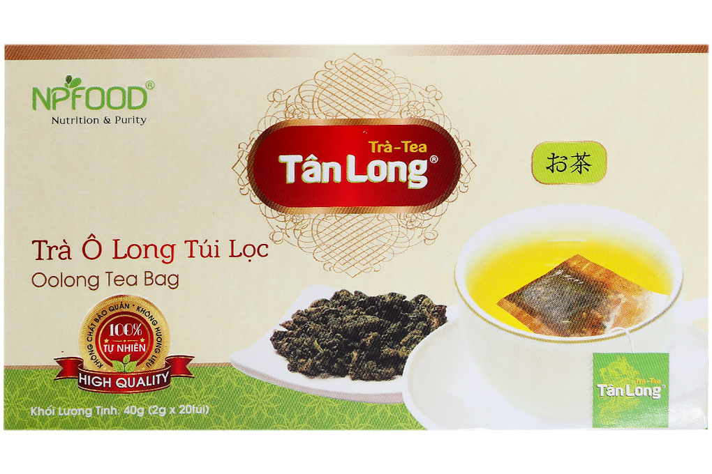 Trà Ô Long túi lọc Tân Long hộp 40g Trà Ô Long túi lọc Tân Long hộp 40g