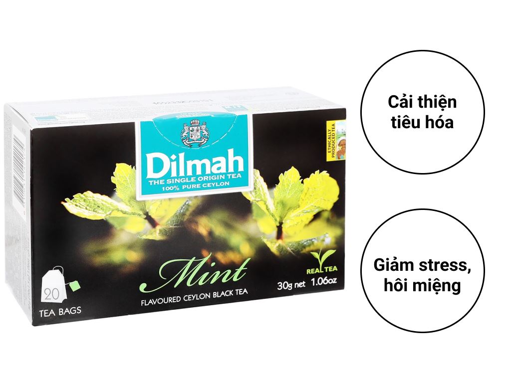 Trà Dilmah bạc hà có tác dụng gì cho sức khỏe?