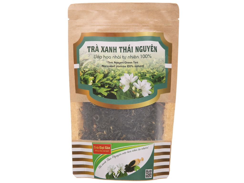 Trà xanh Thái Nguyên ướp hoa nhài Đại Gia gói 100g 1