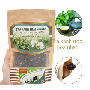 Trà xanh Thái Nguyên ướp hoa nhài Đại Gia gói 100g