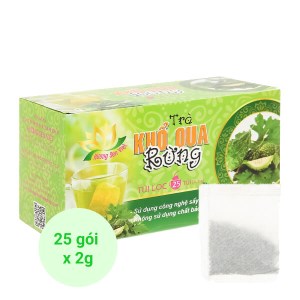 Trà khổ qua rừng túi lọc Hương Sen Việt hộp 50g (25 gói x 2g)