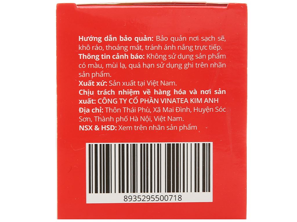 Trà túi lọc Lama hương dâu hộp 50g (25 gói x 2g) 4