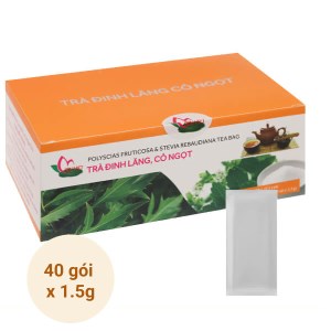 Trà túi lọc đinh lăng & cỏ ngọt Sen Việt hộp 60g (40 túi x 1.5g)