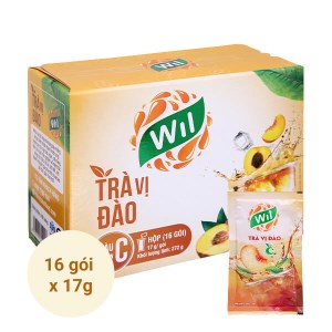 Trà đào Wil hộp 272g (16 gói x 17g)