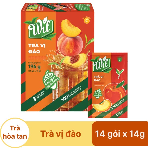 Trà đào Wil hộp 196g