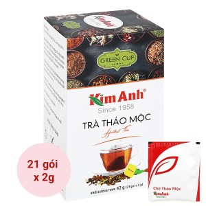 Trà túi lọc Kim Anh thảo mộc hộp 42g (21 gói x 2g)