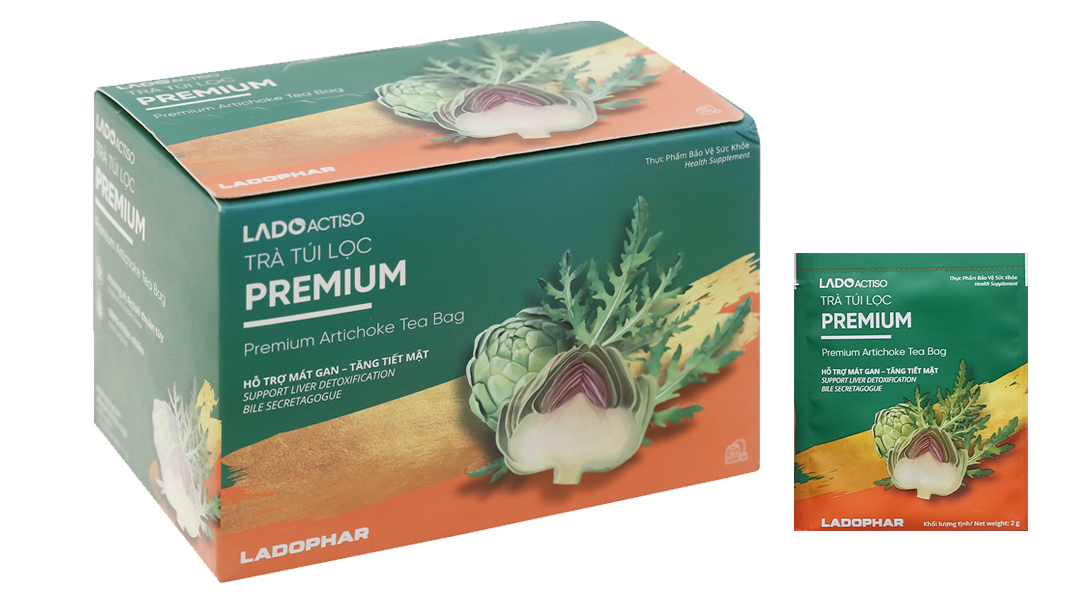 Trà LadoActiso Premium hỗ trợ mát gan, tăng tiết mật