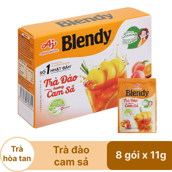 Trà đào cam sả Blendy hộp 88g