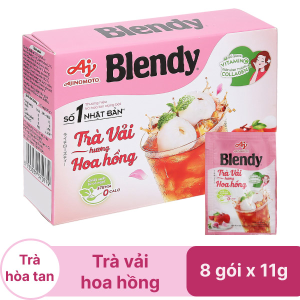 Trà vải hoa hồng Blendy hộp 88g
