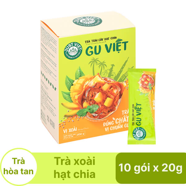 Trà xoài hạt chia Gu Việt hộp 200g