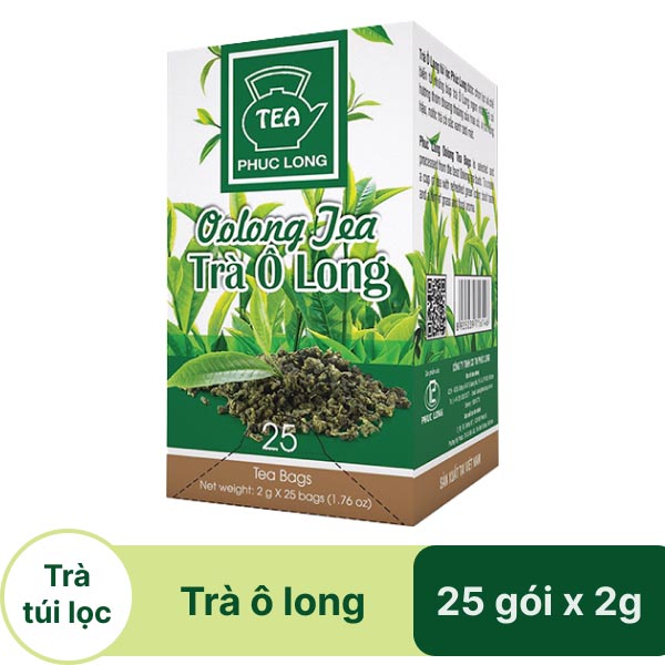 Trà ô long túi lọc Phúc Long hộp 50g